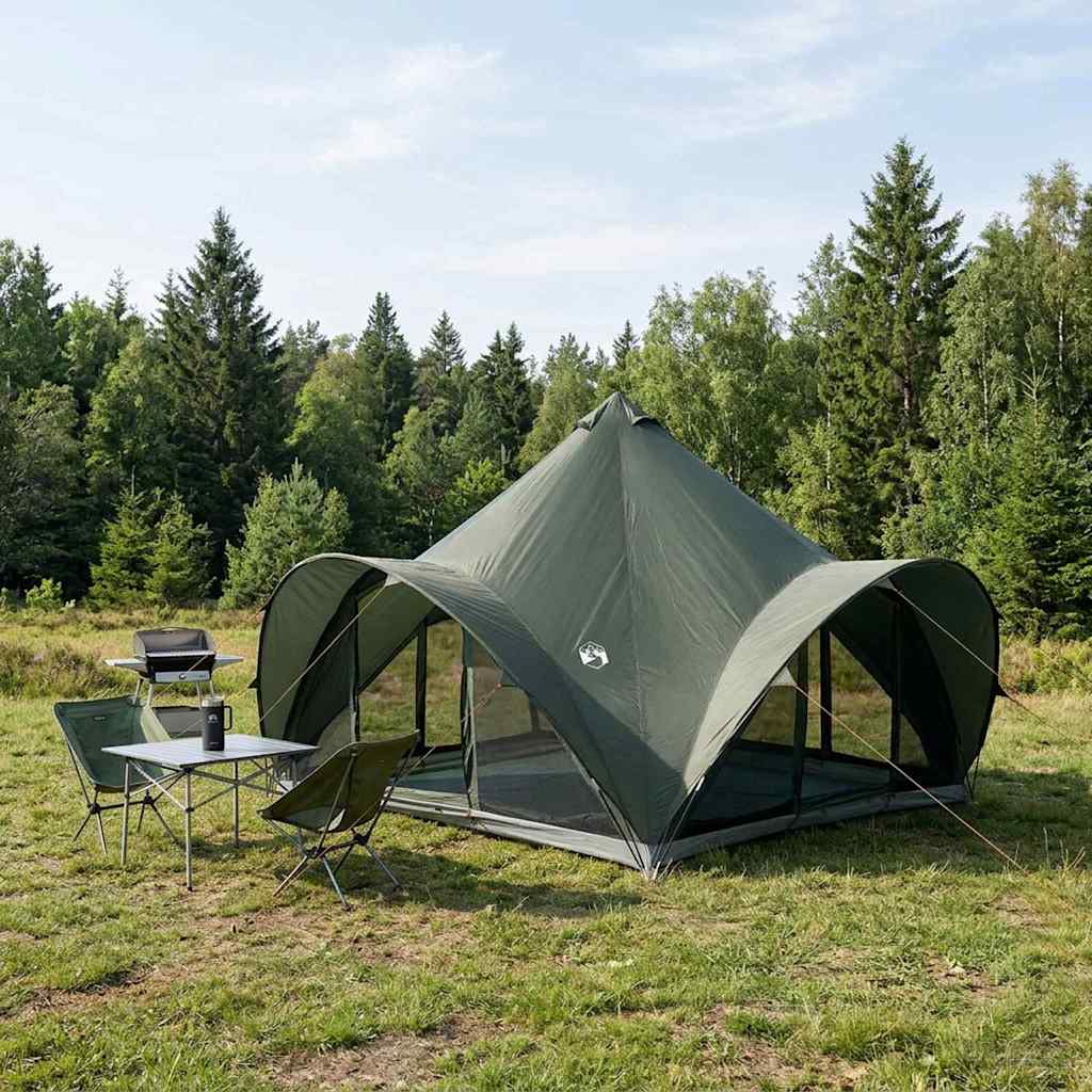 Tipi Tent 6.0-Person Polyester and Steel Width 400 cm Army green