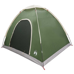 vidaXL Camping Tent 2-Person Green 185T Polyester with PU coating 3