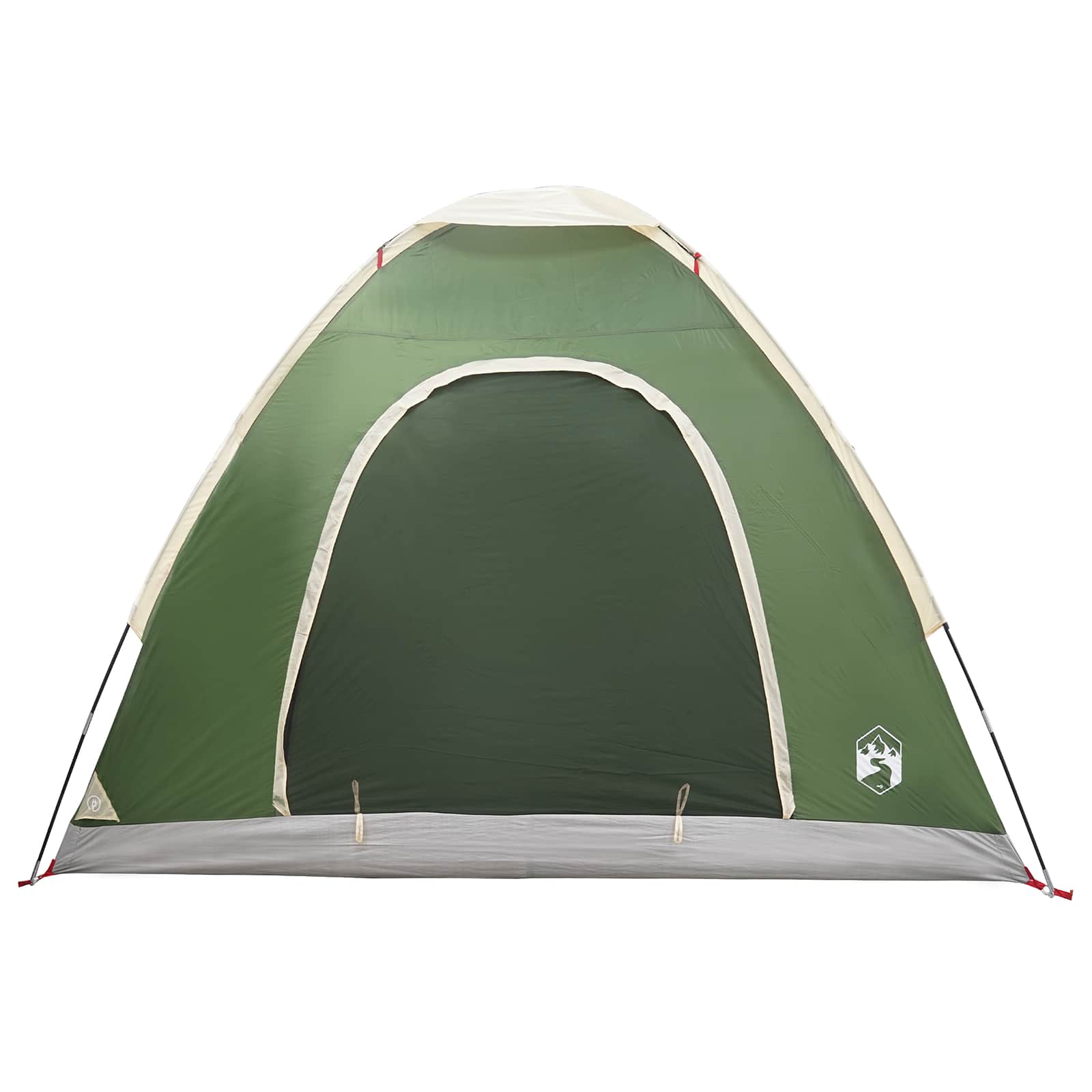 vidaXL Camping Tent 2-Person Green 185T Polyester with PU coating 4