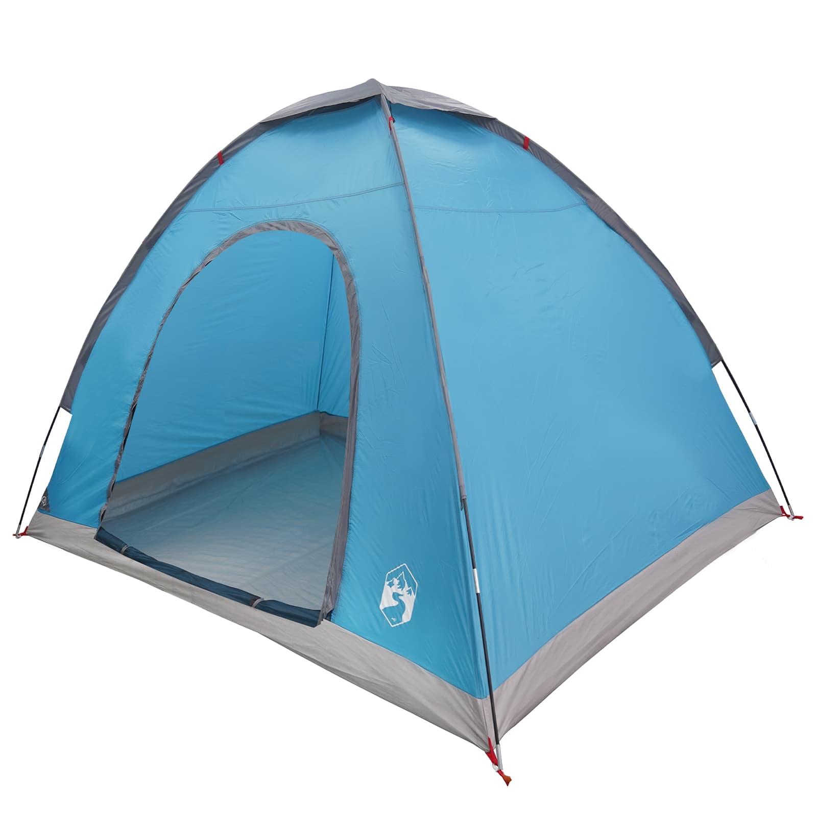 vidaXL Camping Tent 2-Person Blue 185T Polyester with PU coating 2