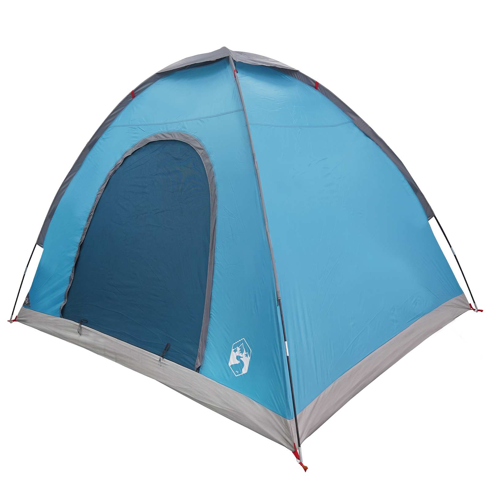 vidaXL Camping Tent 2-Person Blue 185T Polyester with PU coating 3