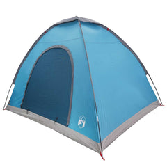 vidaXL Camping Tent 2-Person Blue 185T Polyester with PU coating 3
