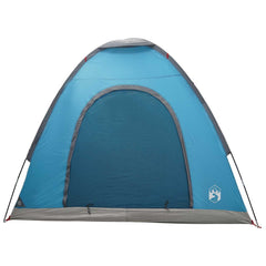 vidaXL Camping Tent 2-Person Blue 185T Polyester with PU coating 4
