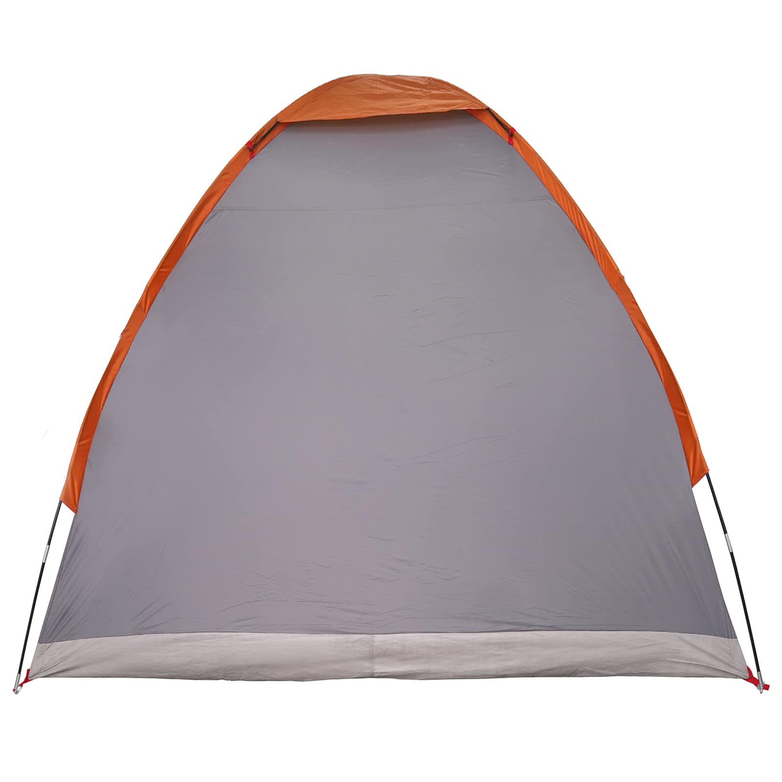 vidaXL Camping Tent 2-Person Grey and Orange 6