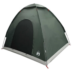 vidaXL Camping Tent 2-Person Army Green 185T Polyester with PU coating 3