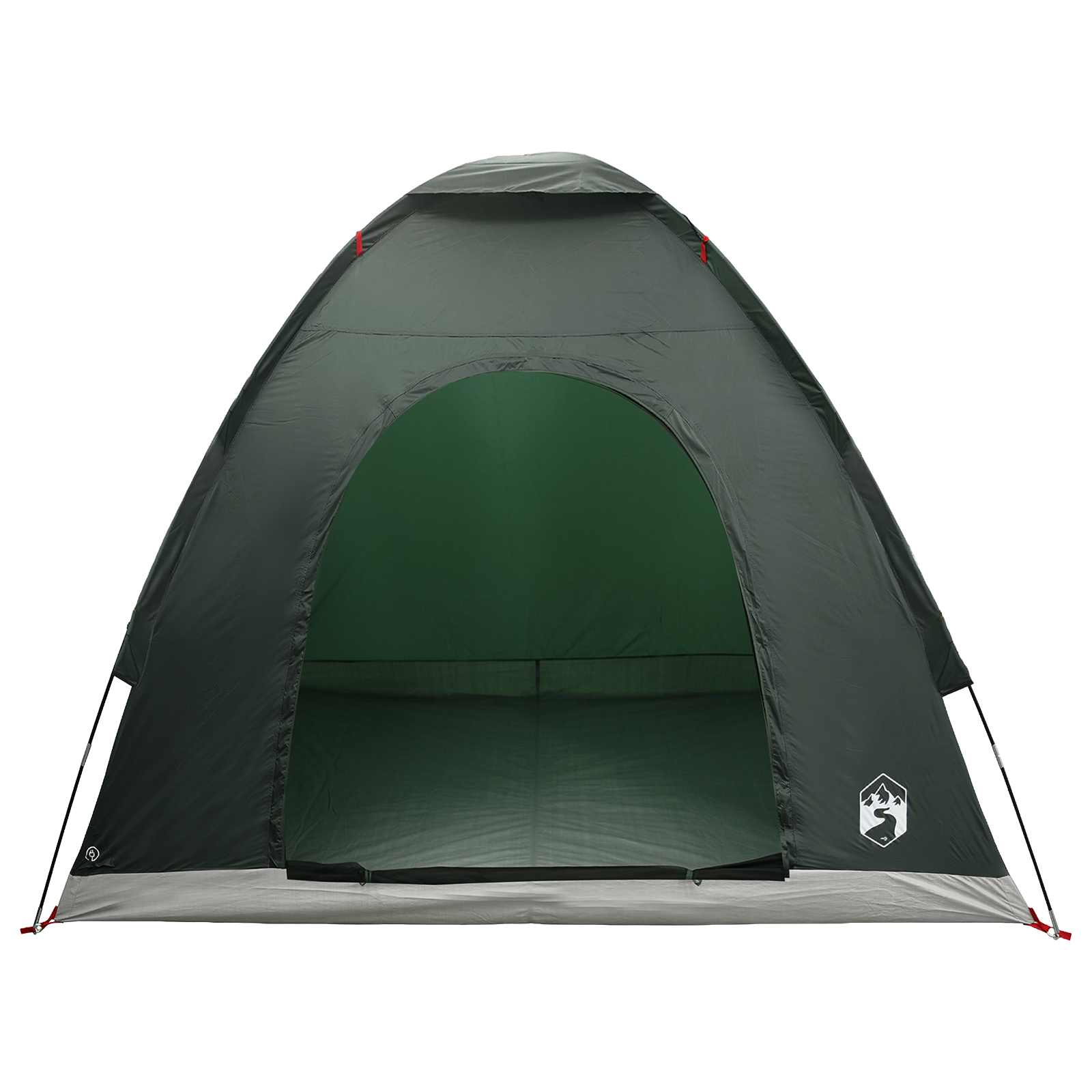 vidaXL Camping Tent 2-Person Army Green 185T Polyester with PU coating 4