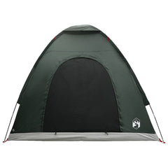 vidaXL Camping Tent 2-Person Army Green 185T Polyester with PU coating 5