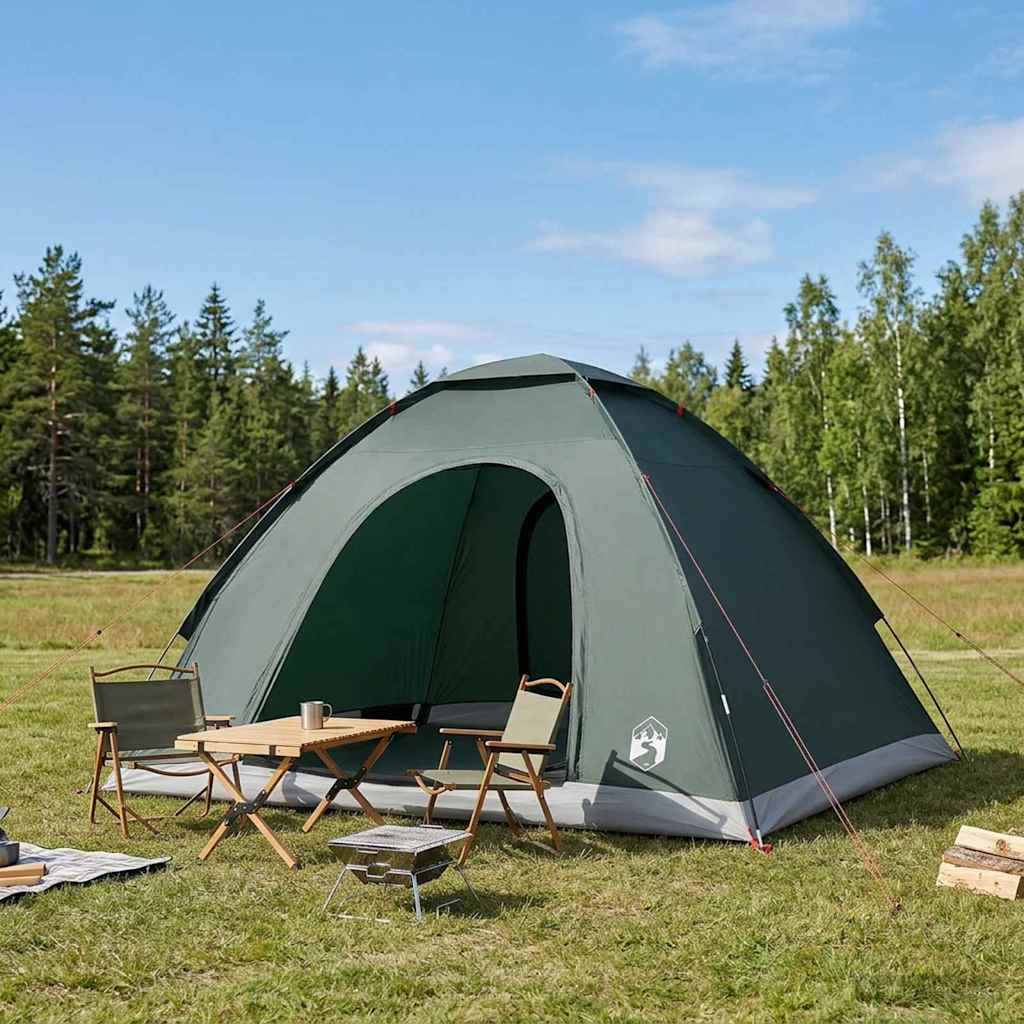 vidaXL Camping Tent 185T Polyester with PU coating