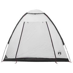 vidaXL Camping Tent 2-Person White Blackout Polyester and Steel 5