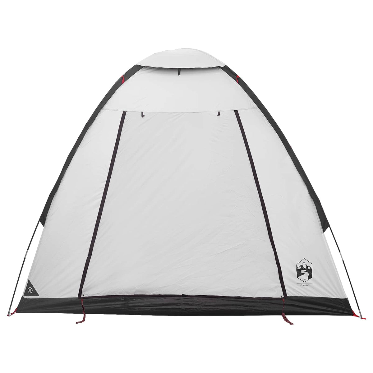 Camping Tent Polyester and Steel White blackout 2-person