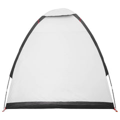vidaXL Camping Tent 2-Person White Blackout Polyester and Steel 6