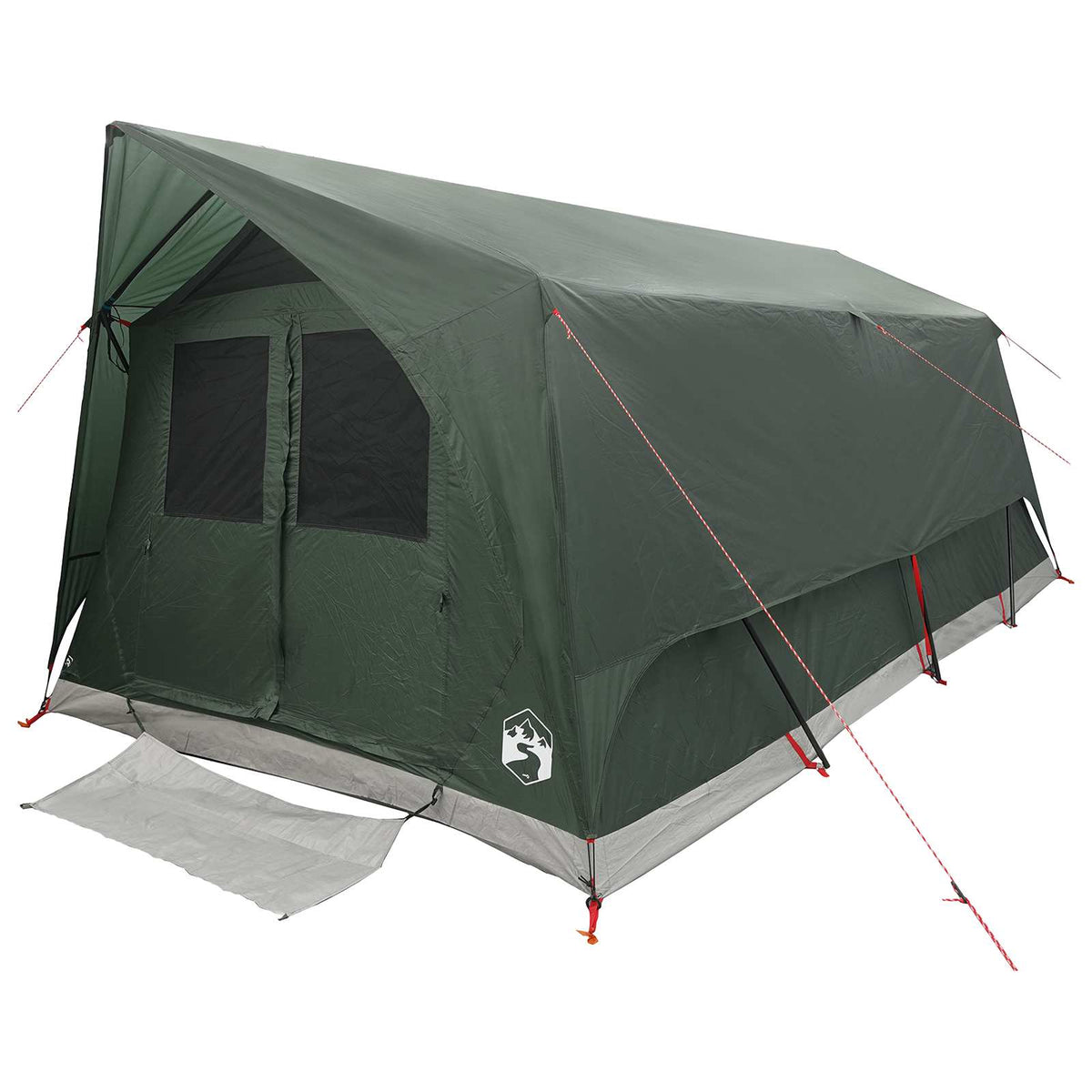 Tunnel Tent Polyester and Steel Army green 6-person