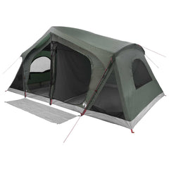 Cabin Tent 10-Person Polyester and Steel Army green