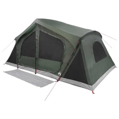 Cabin Tent 10-Person Polyester and Steel Army green