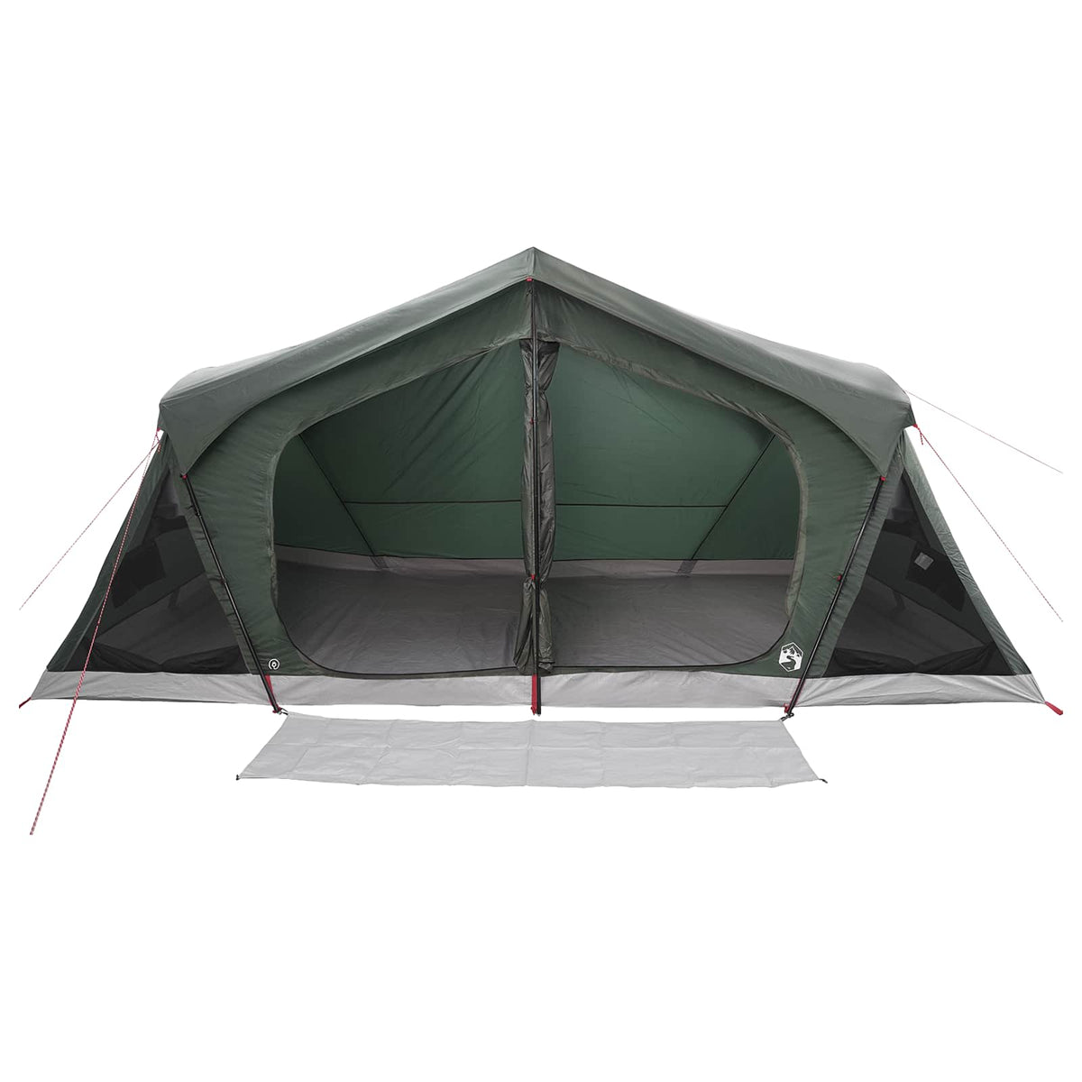 Cabin Tent 10-Person Polyester and Steel Army green