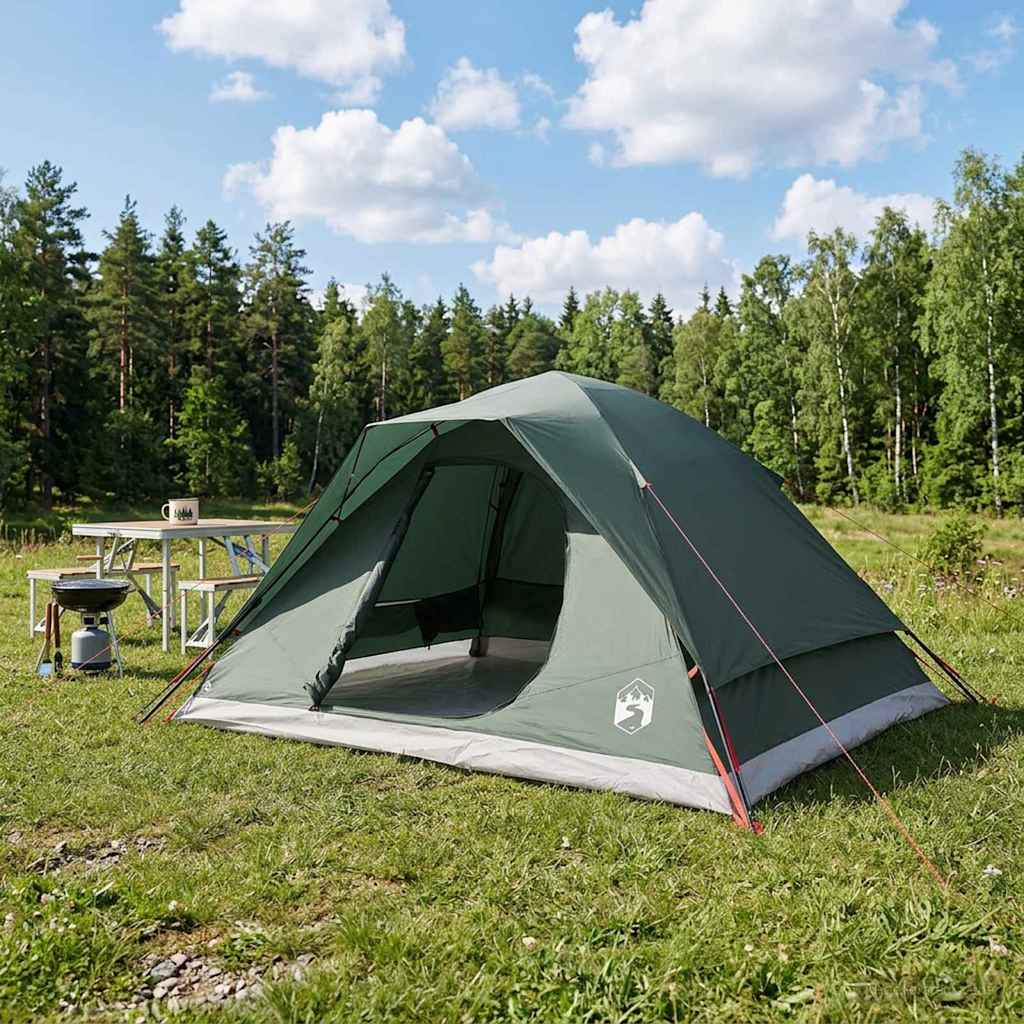 Instant Tent 305 x 215 x 140 cm Polyester and Steel Army green