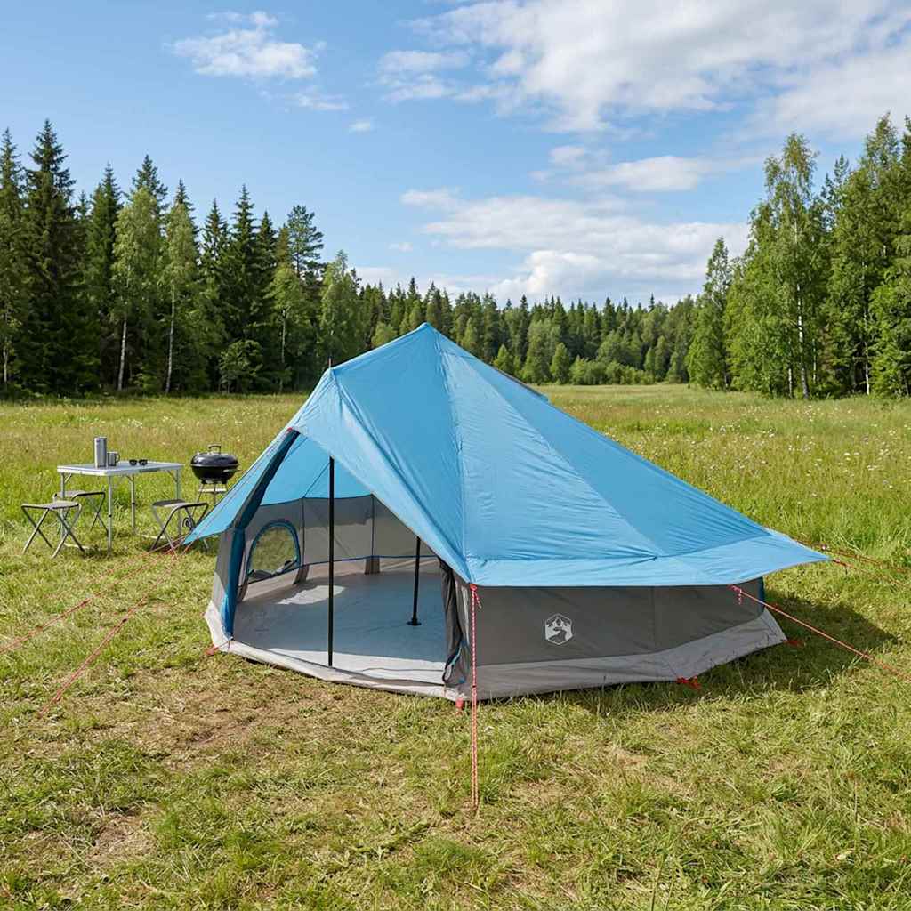 Family Tent Tipi Waterproof Blue 20-Person