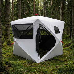Hunting Tent 2-Person Polyester and Steel White blackout