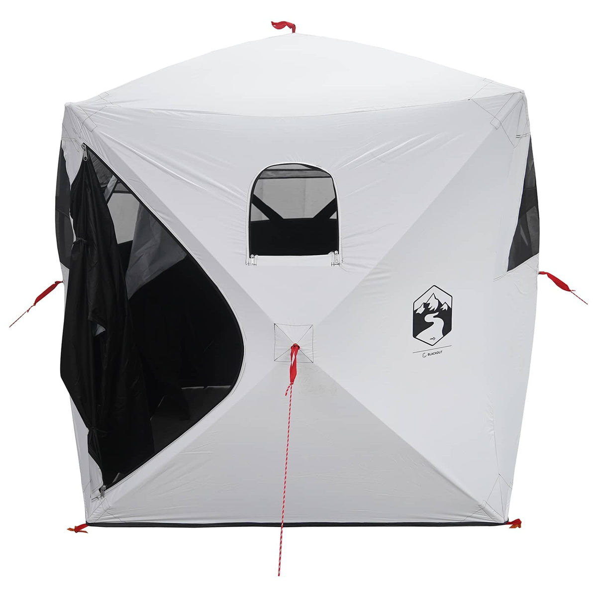 Hunting Tent 2-Person Polyester and Steel White blackout