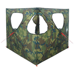vidaXL Hunting Tent 145 x 145 x 150 cm Camouflage Polyester and Steel 2