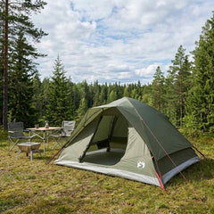 Instant Tent 305 x 215 x 140 cm Polyester and Steel Olive green