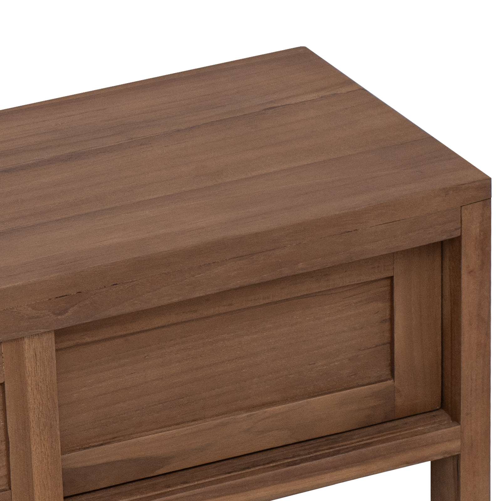 vidaXL TV Cabinet 110 x 30 x 30 cm Solid Teak Wood Natural 6