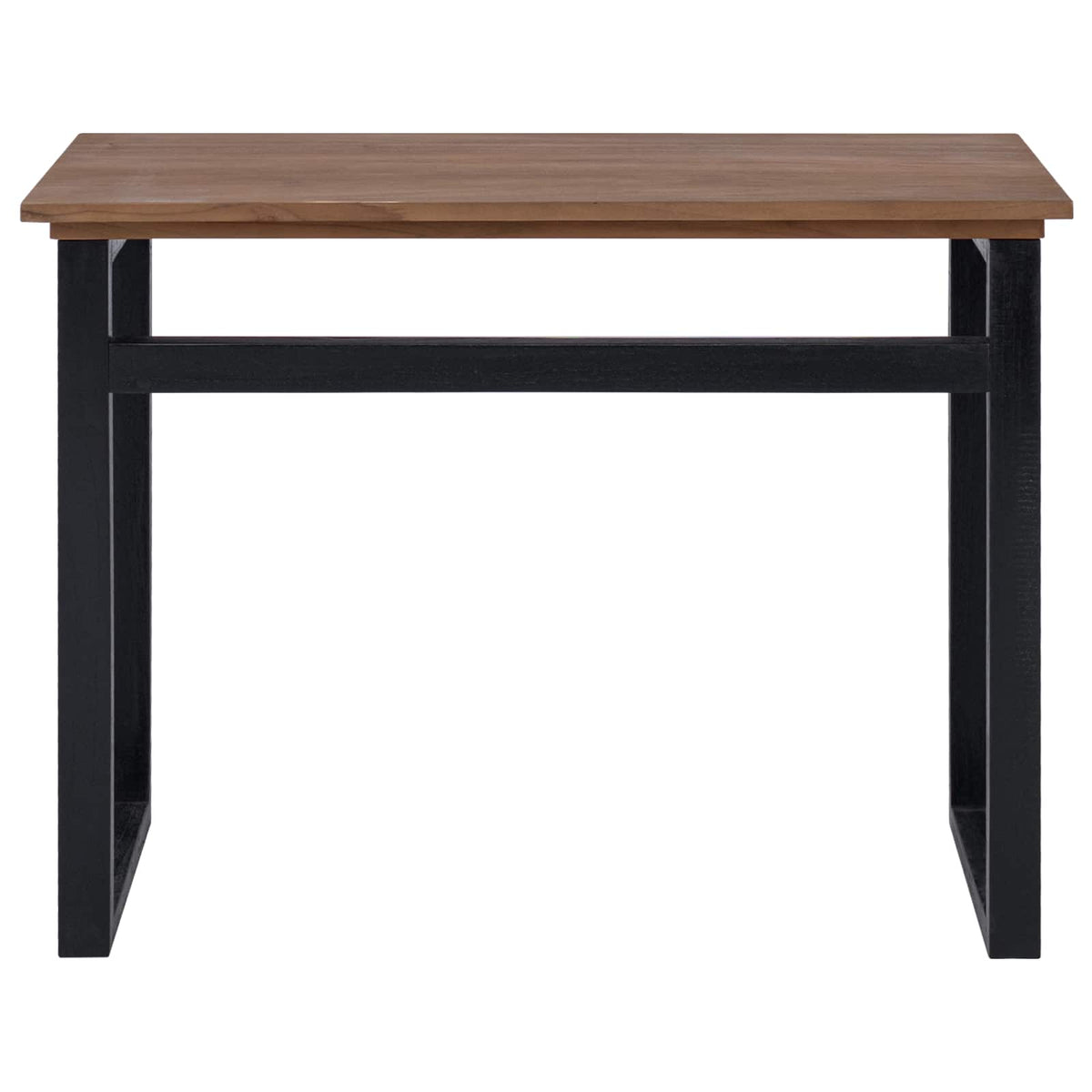 vidaXL Desk Natural Solid Teak Wood 100 x 45 x 75cm 2