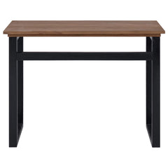 vidaXL Desk Natural Solid Teak Wood 100 x 45 x 75cm 2