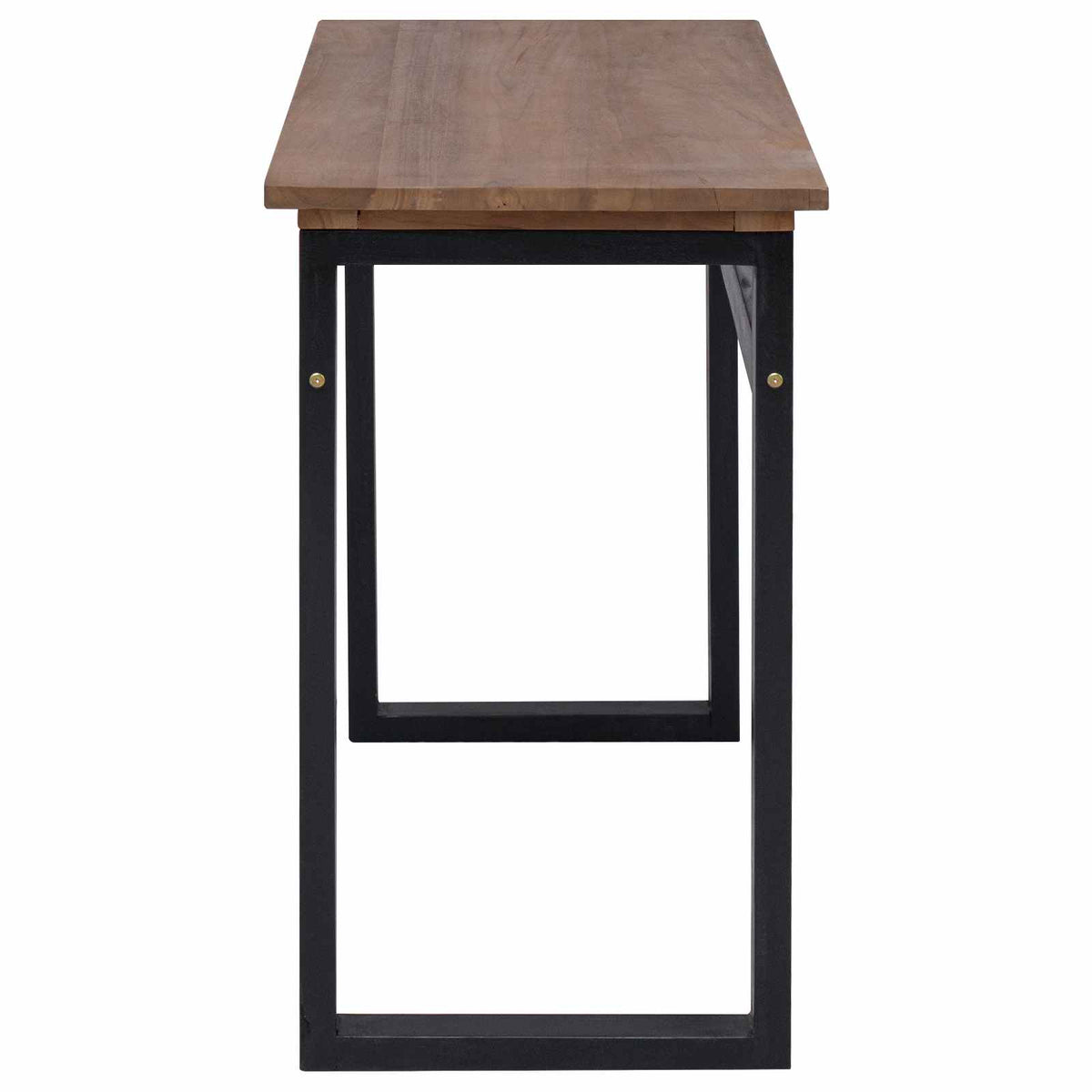 vidaXL Desk Natural Solid Teak Wood 100 x 45 x 75cm 3