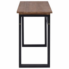 vidaXL Desk Natural Solid Teak Wood 100 x 45 x 75cm 3