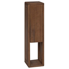 vidaXL Bathroom Side Cabinet Natural 25 x 25 x 100 cm Solid Teak Wood 1