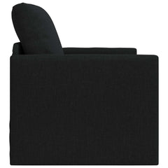 Folding Sofa Bed 74 x 77 x 81 cm Fabric Black
