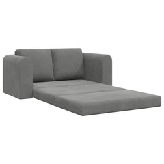 Folding Sofa Bed 148 x 71 x 83 cm Velvet Dark grey