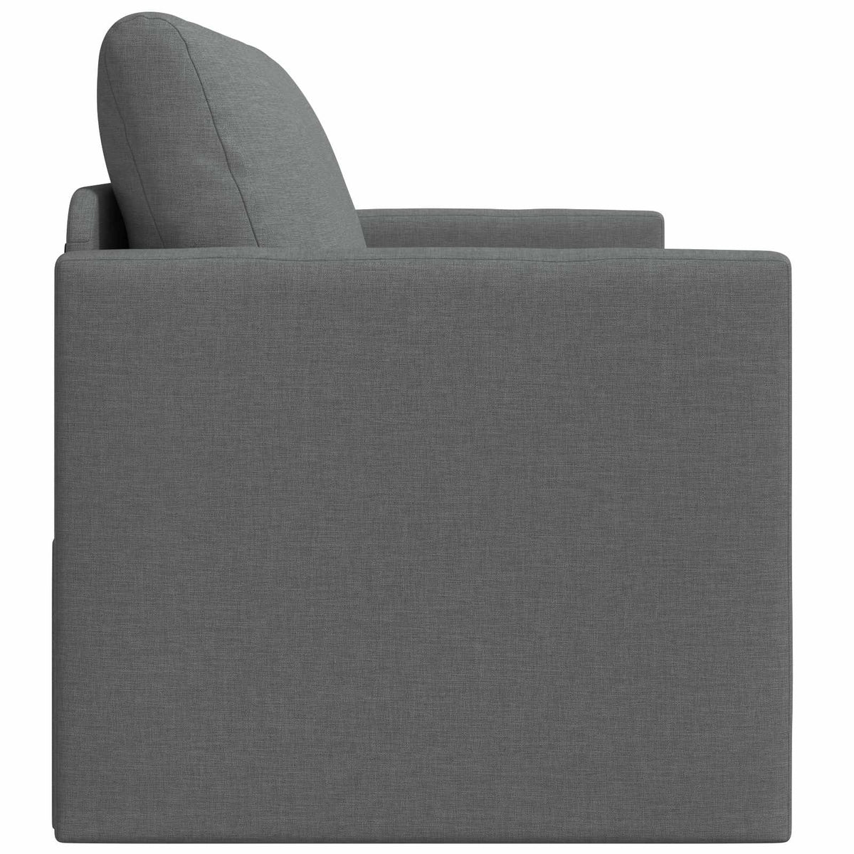 2-Seater Folding Sofa Bed 124 x 71 x 78 cm Fabric Dark grey
