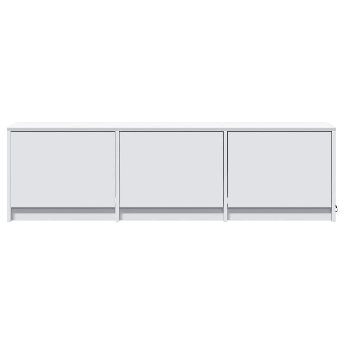 TV Cabinet Engineered Wood Width 140 cm White