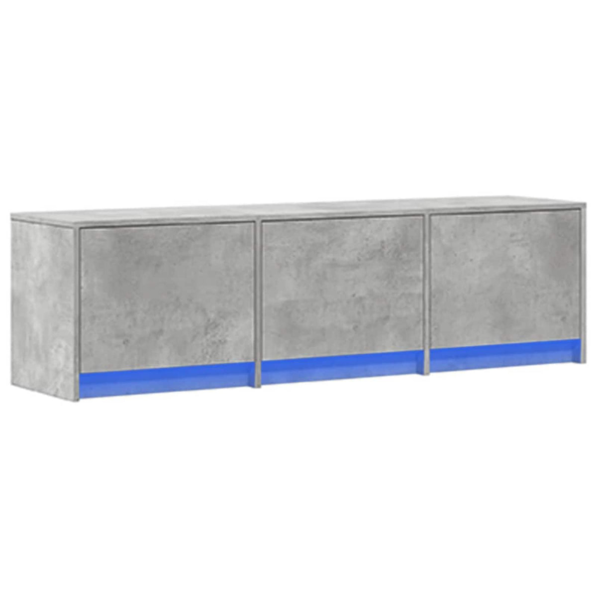 TV Cabinet Engineered Wood Width 140 cm Concrete grey