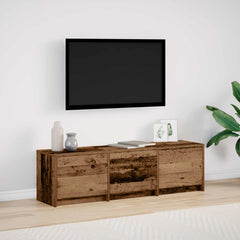 TV Cabinet Engineered Wood Width 140 cm Old wood