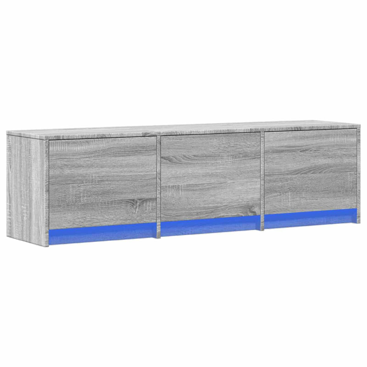 TV Cabinet Engineered Wood Width 140 cm Grey sonoma