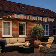 vidaXL Manual Awning with Solar LED 3 x 2.5 m 3