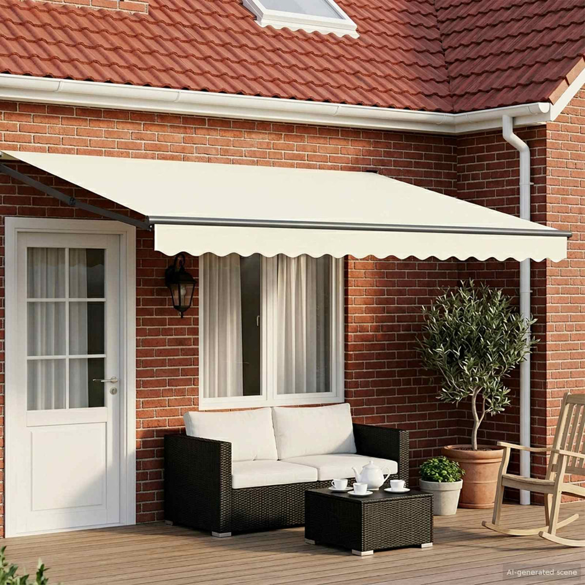 Awning Solar Anthracite Cream