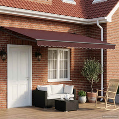 Awning Solar Anthracite Brown