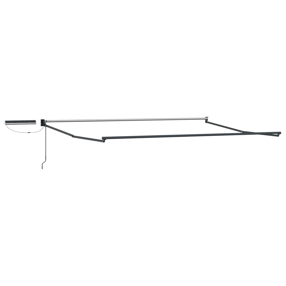 Solar Electric Awning Anthracite Stripe