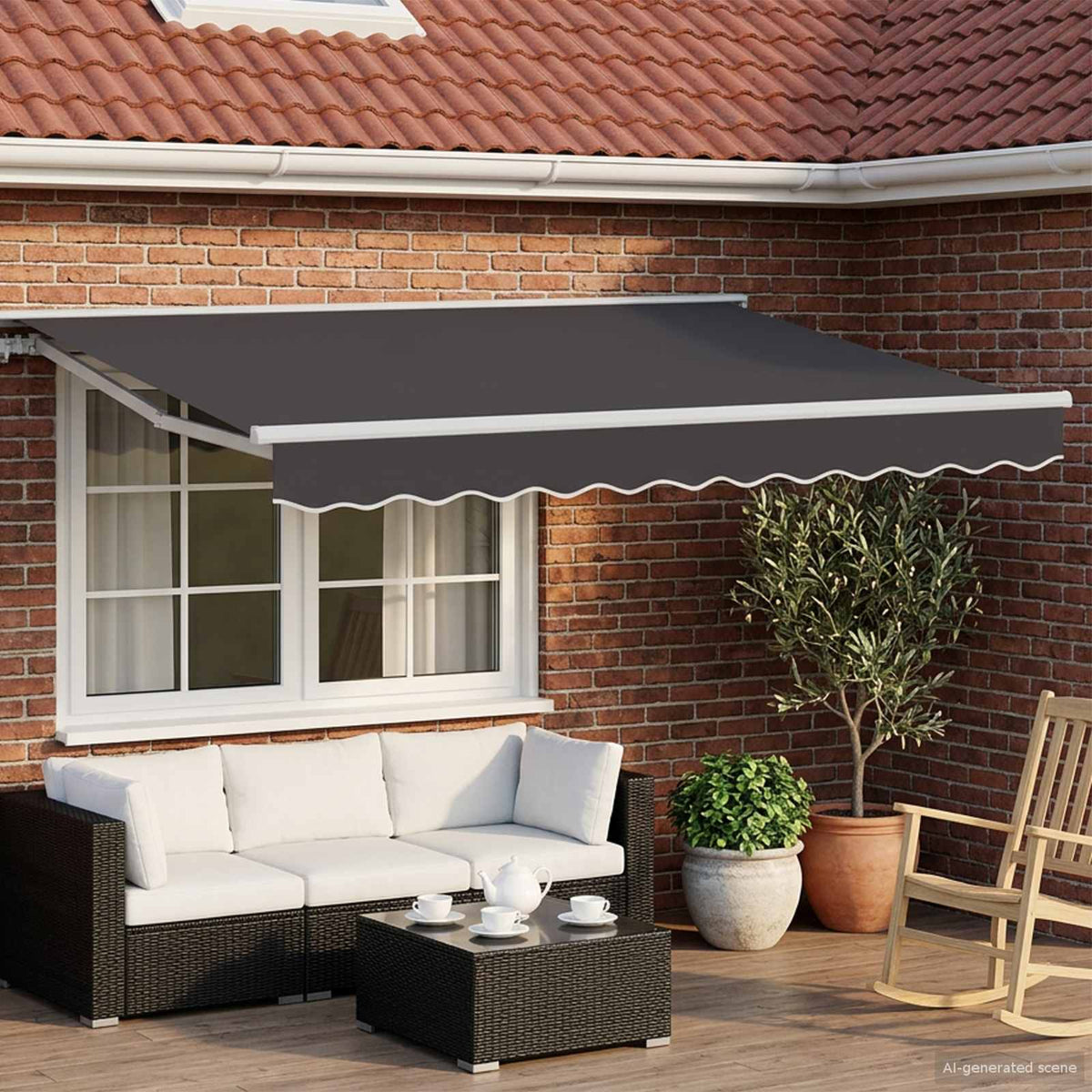 Awning Solar White Anthracite
