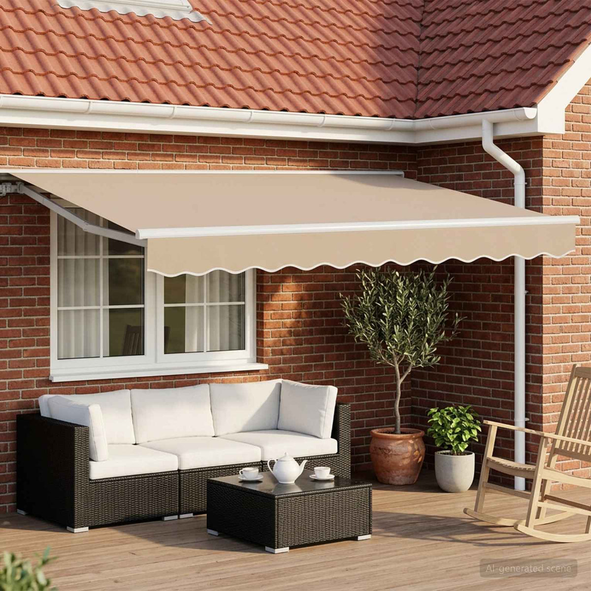 Awning Solar White Beige