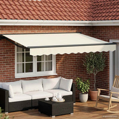 Solar Awning Anthracite Cream