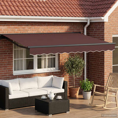 Solar Awning Anthracite Brown