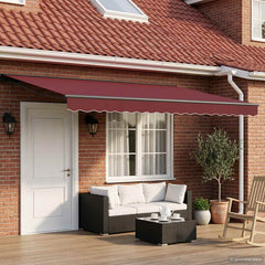 Awning Anthracite Burgundy