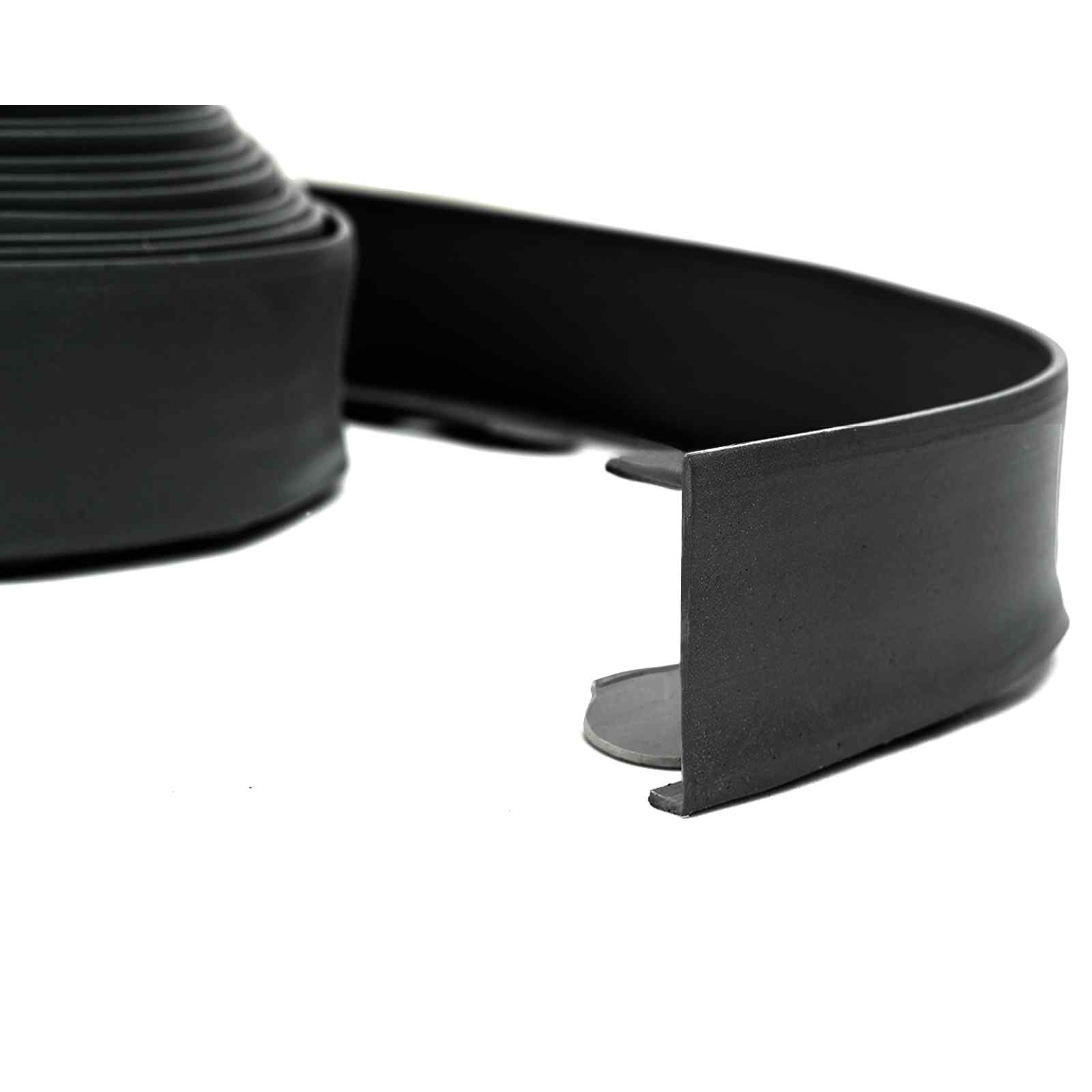 vidaXL Lawn Edgings Black 4000 x 4 x 5 cm Plastic 5