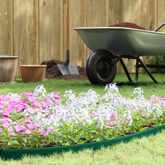 vidaXL Lawn Edgings Green 4000 x 4 x 5 cm Plastic 1