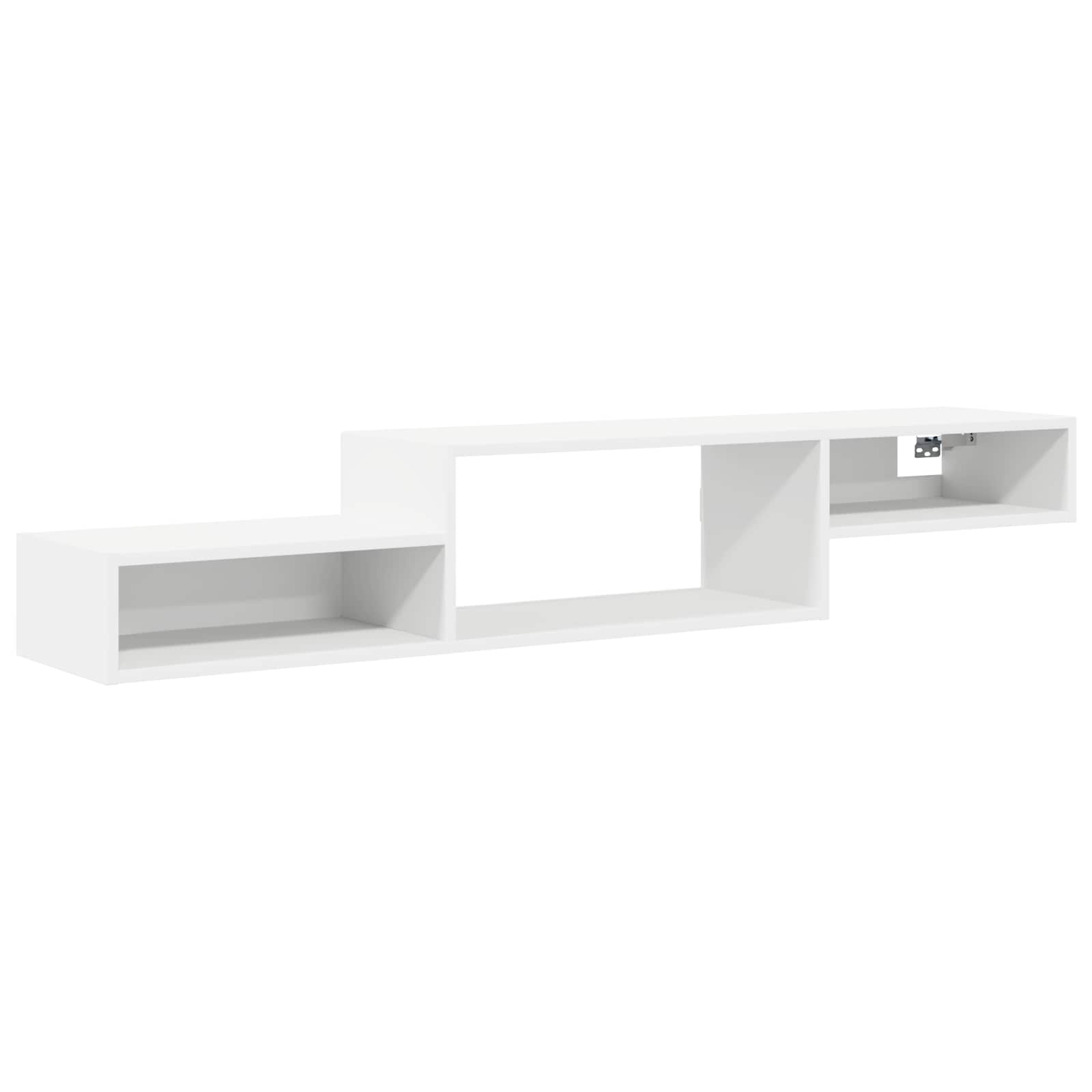 vidaXL Wall-mounted TV Cabinet Wall-Mounted White 150 x 28 x 26 cm 2